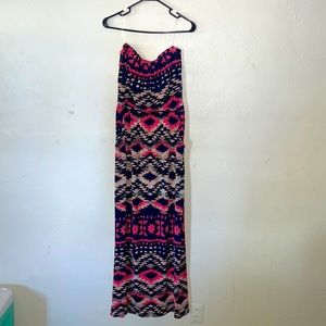 Strapless Maxi Dress with pockets